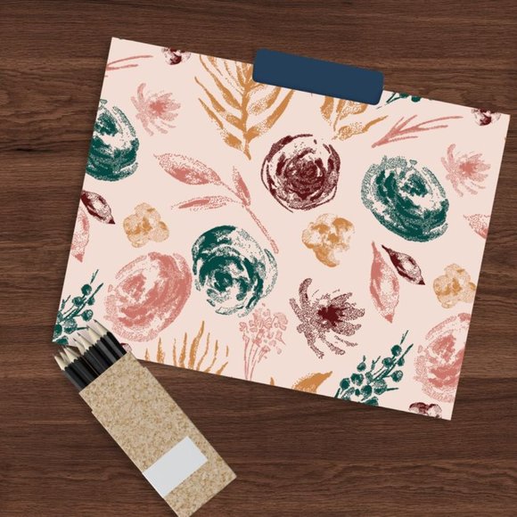 FILE FOLDERS - BOHO STYLE (SET OF 12) - Picture 6 of 6